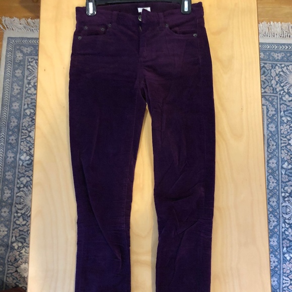 velvet stretch jeans